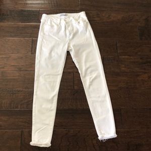 Just Black skinny white jeans
